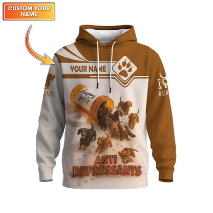 Anti Depressants, Dachshund Shirt, Weenie Dog Shirts