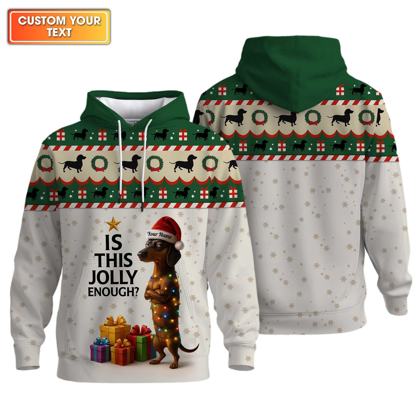 Is This Jolly Enough Dachshund Christmas Shirt, Weenie Dog Shirts, Christmas Dachshund Shirt