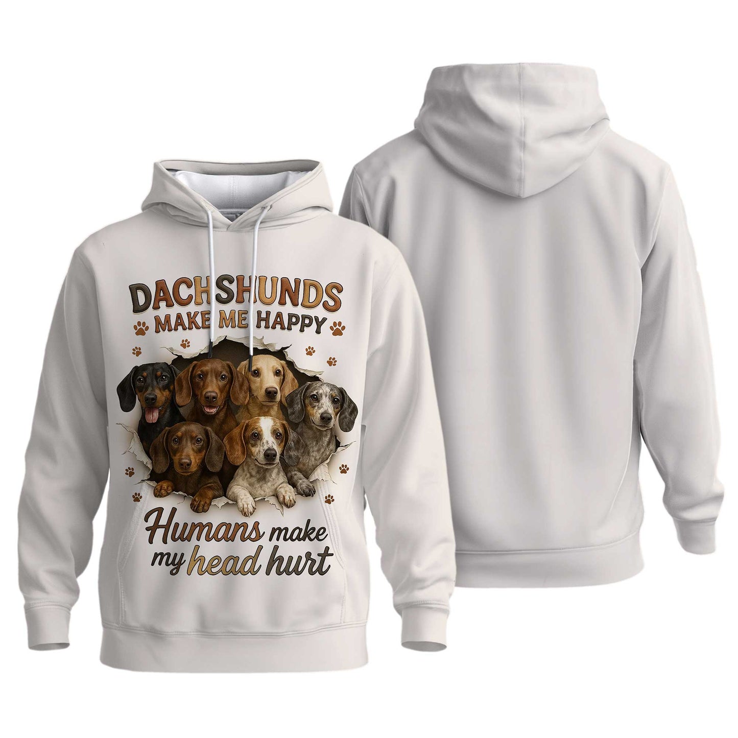 Dachshunds Make Me Happy, Dachshund Shirt, Weiner Dog Shirts, T Shirts For Dachshunds