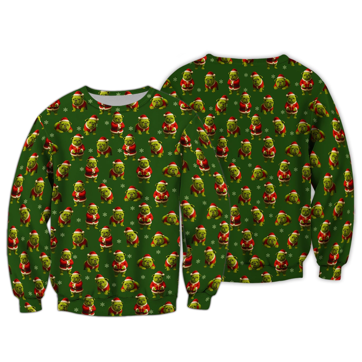 Funny Green Pug Christmas Hoodie, Pug Christmas Sweater, Christmas Gift for Dog Lovers
