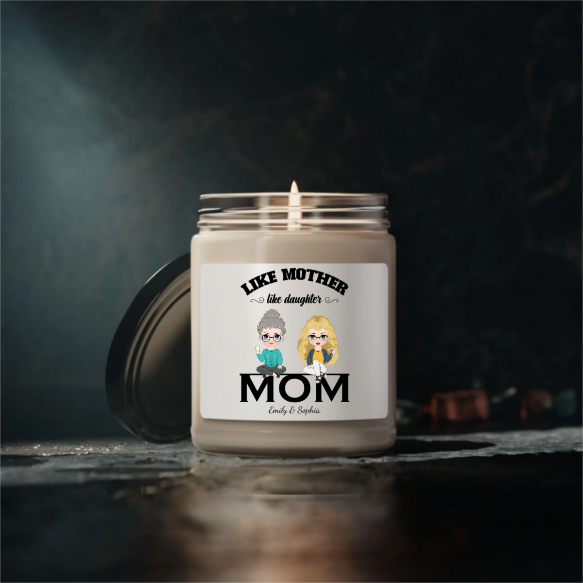 Like Mother Like Daughter - Personalized 100% Organic, Eco-friendly, Vegan Scented Candle