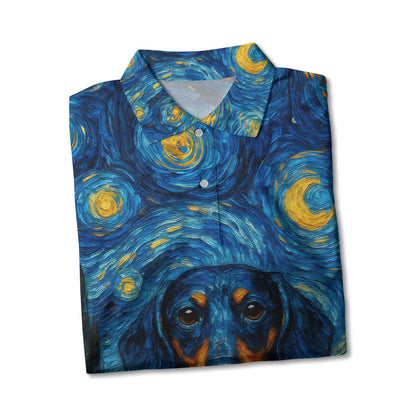 Dachshund Shirt, Weiner Dog Shirts, Van Gogh Starry Night Style
