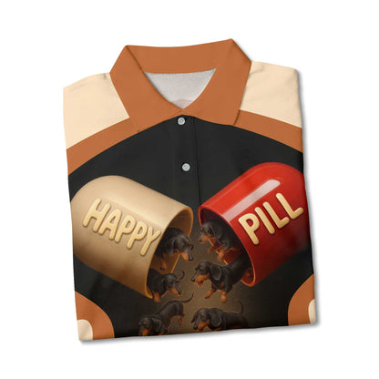 Happy Pill Weiner Dog T Shirt, Funny T Shirts For Dachshunds