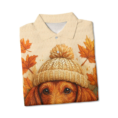 Fall Pumpkin Season Autumn Leaves Tee, Dachshund Shirt, Weiner Dog T Shirt