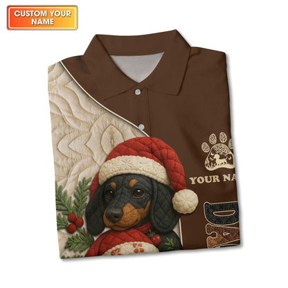 Dachshund Christmas Shirt, Wiener Dog Holiday T-Shirt, Custom Sausage Dog Gift