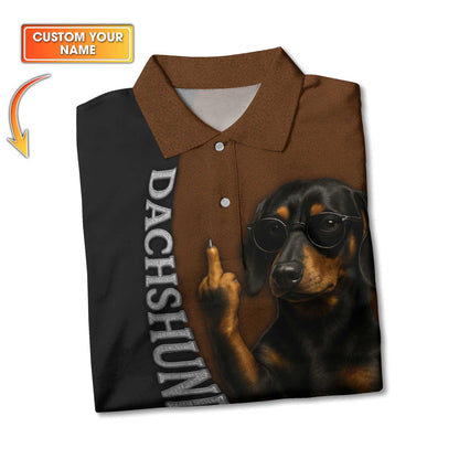 Custom Name Dachshund Shirt, Weiner Dog Shirts, Badass Dog Anti Animal Abusers Shirt