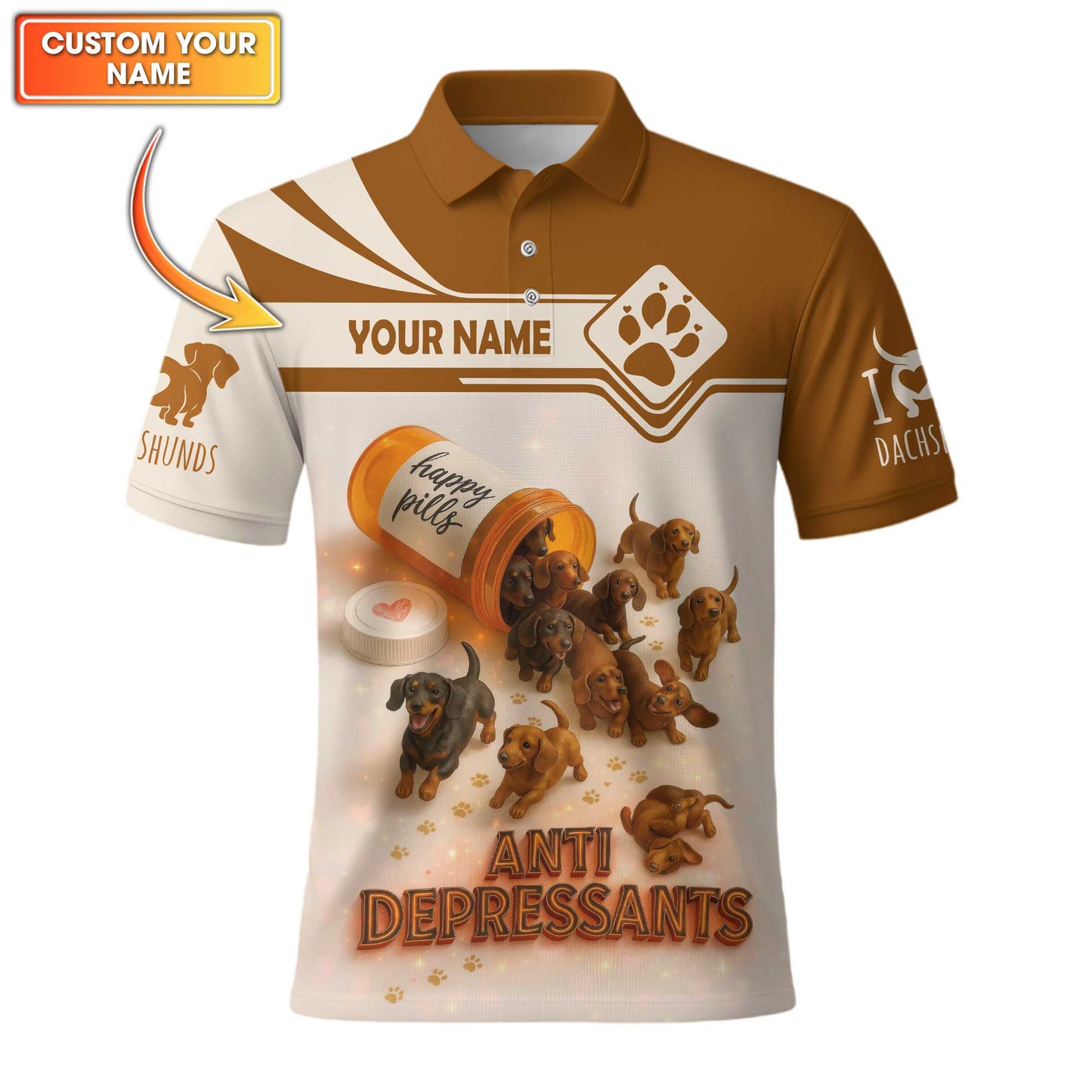 Anti Depressants, Dachshund Shirt, Weenie Dog Shirts