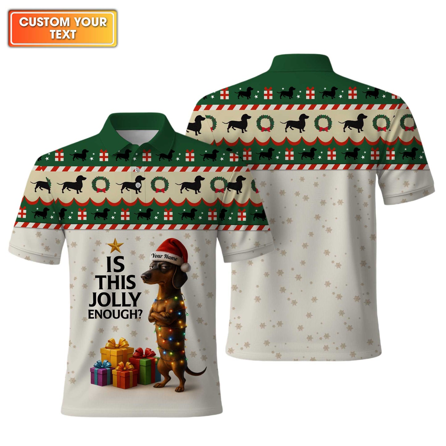 Is This Jolly Enough Dachshund Christmas Shirt, Weenie Dog Shirts, Christmas Dachshund Shirt