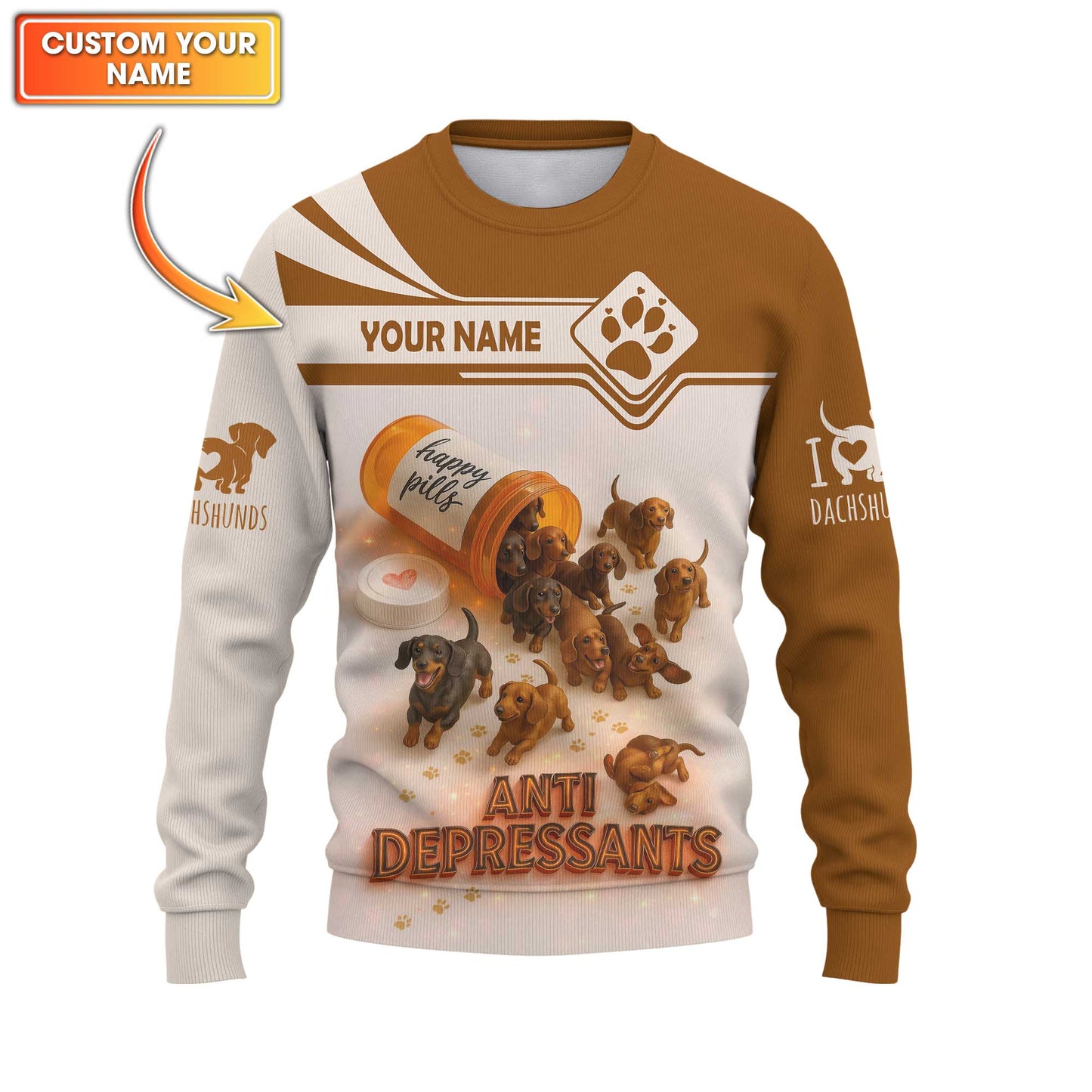 Anti Depressants, Dachshund Shirt, Weenie Dog Shirts