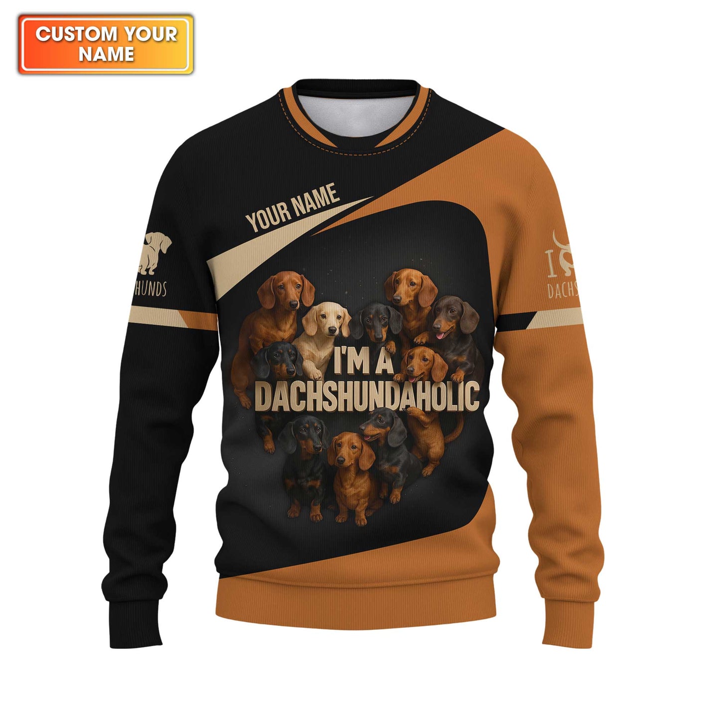 I'm A Dachshundaholic Weiner Dog Shirts, Dachshund T Shirt, Shirts For Dachshunds