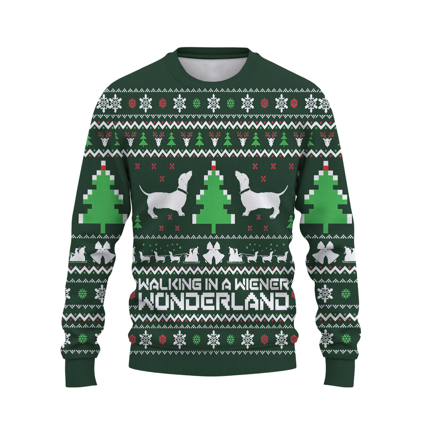 Walking In A Wiener Wonderland, Christmas Dachshund Shirt, Weiner Dog Shirts