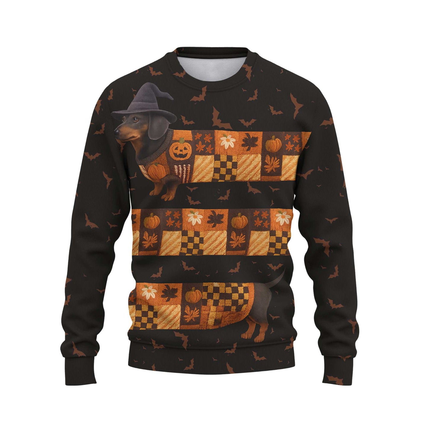 Halloween Pumpkin Long Dachshund Shirt, Dachshund Shirt, Weiner Dog T Shirt