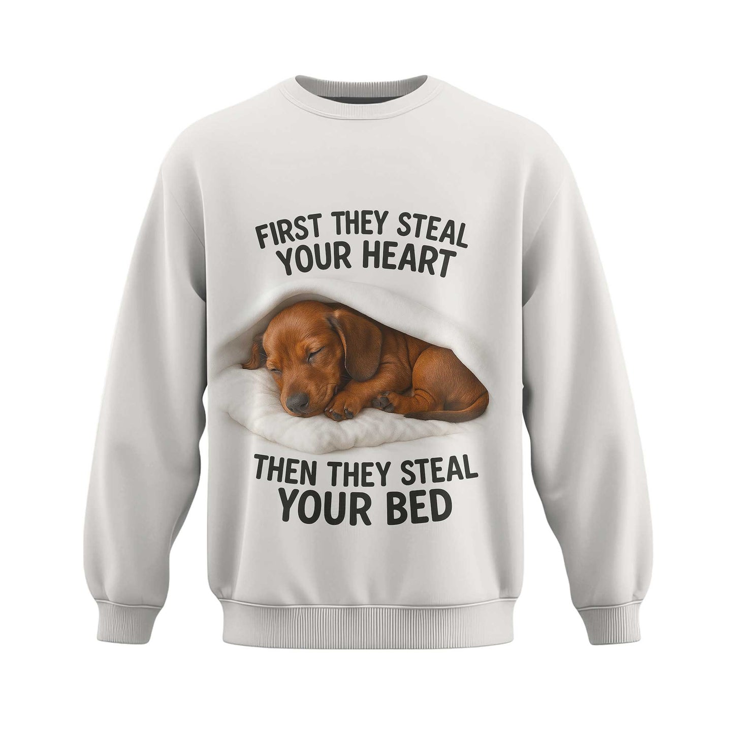 First They Steal Your Heart Then They Steal Your Bed, Dachshund Shirt, Weiner Dog T Shirt