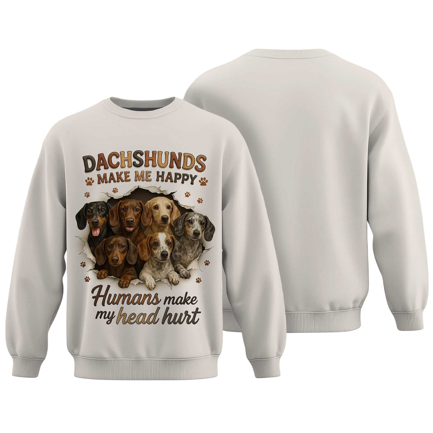 Dachshunds Make Me Happy, Dachshund Shirt, Weiner Dog Shirts, T Shirts For Dachshunds