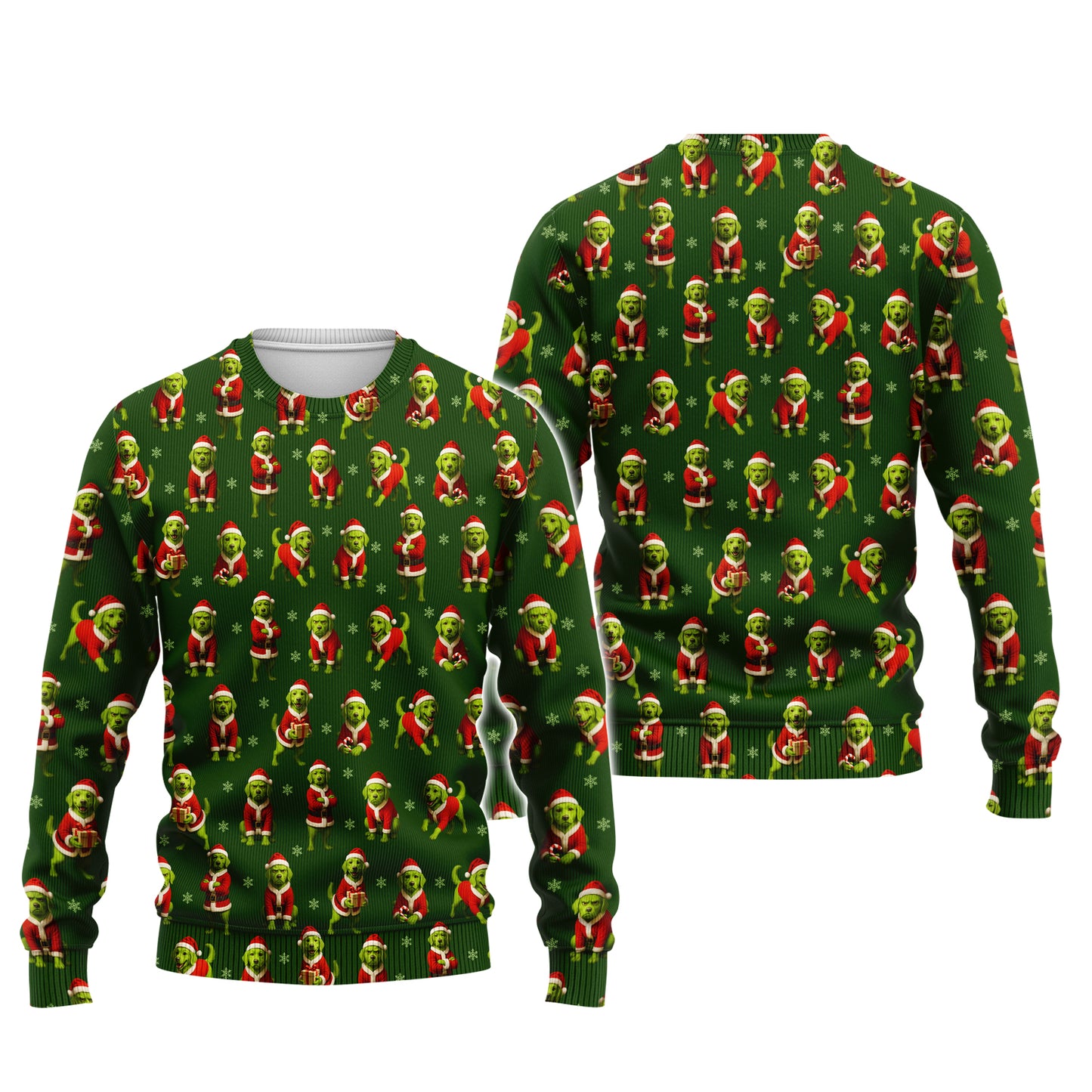 Funny Green Golden Retriever Christmas Shirt, Xmas Golden Retriever  Pattern Hoodie, Golden Retriever Christmas Shirt For Dog Lover