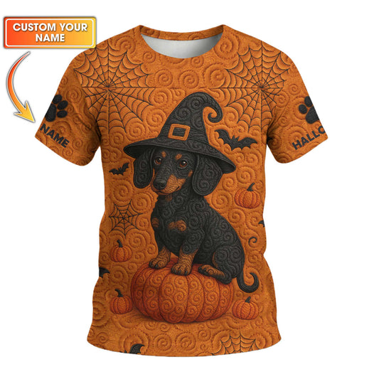 Pumpkin Halloween Shirt, Dachshund Sweatshirt, Weiner Dog Shirt