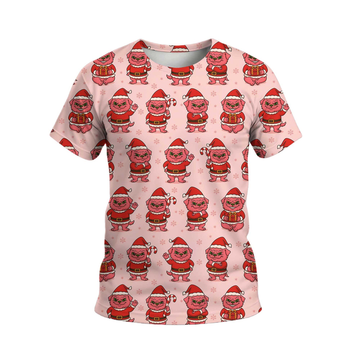 Funny Pattern Pug Shirt, Adorable Pink Grinch Xmas Hoodie, Christmas Pug Shirt For Dog Lover