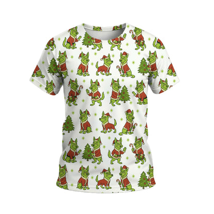 Funny German Shepherd Christmas Hoodie, German Shepherd Xmas Shirt, Dog Pattern Shirt For Pet Lover