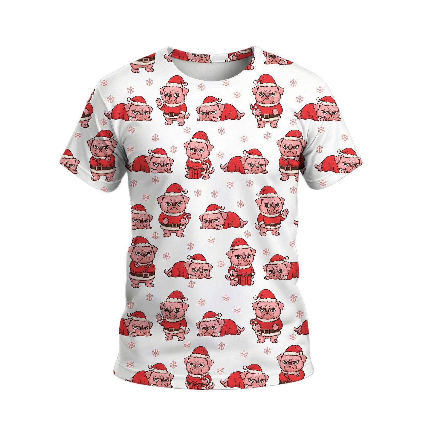 Pink Pug Christmas Hoodie, Funny Pug Christmas Sweatshirt, Perfect Holiday Gift For Dog Lovers