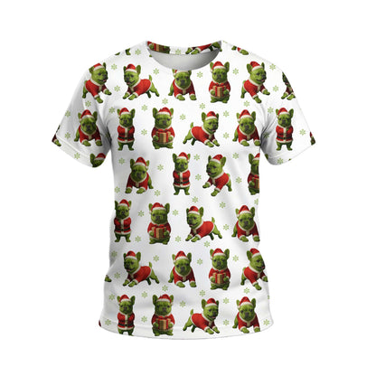 French Bulldog Shirt Pattern Shirt, Crazy French Bulldog Shirt, Funny French Bulldog Xmas Hoodie For Dog Lover