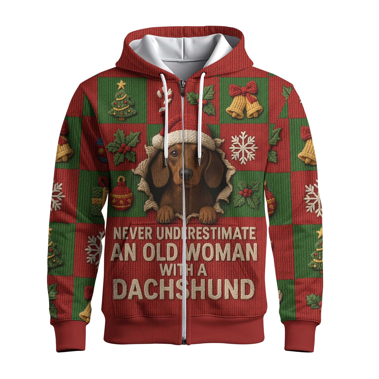 An Old Woman With A Dachshund, Dachshund Shirt Women's, Weiner Dog Tee, Pattern Polos For Spooky Season