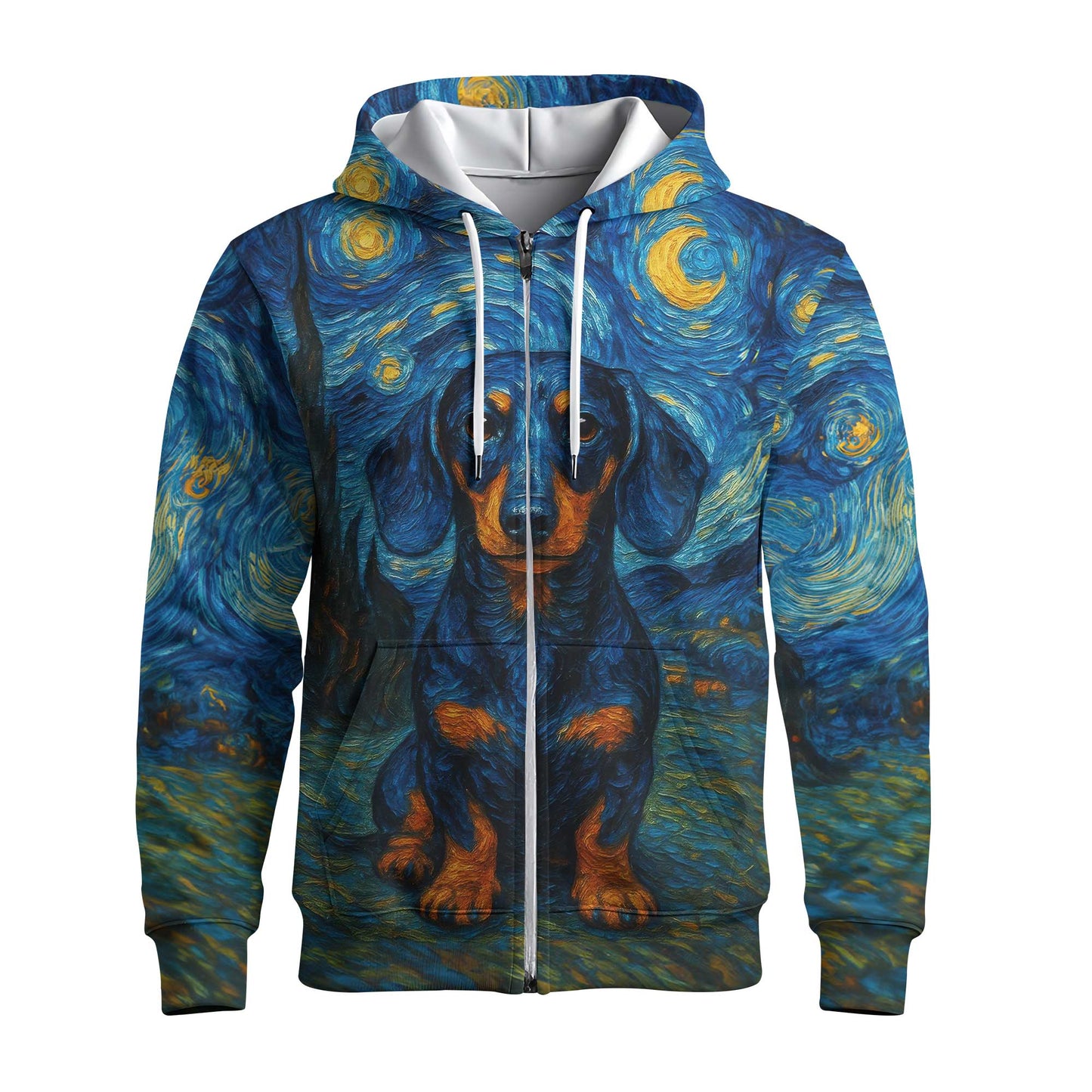 Dachshund Shirt, Weiner Dog Shirts, Van Gogh Starry Night Style
